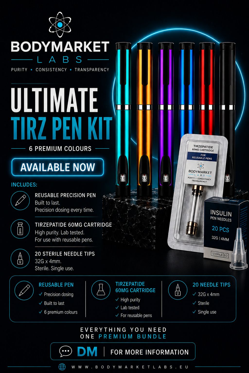 TIRZEPATIDE 60mg pen kit bundle.